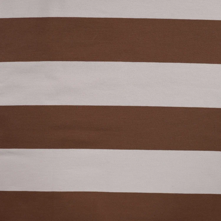 French Terry Big Stripes, braun