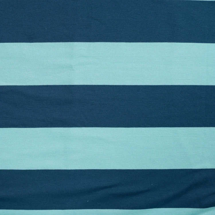 French Terry Big Stripes, petrol