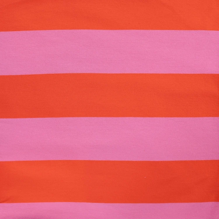 French Terry Big Stripes, pink