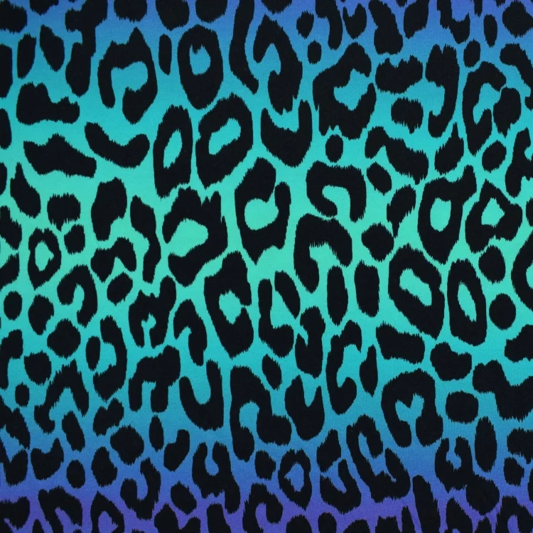 French Terry Gradient Leo, grün