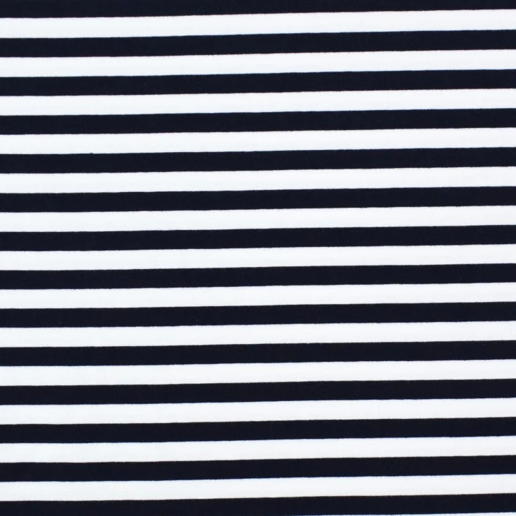French Terry Stripes, marine