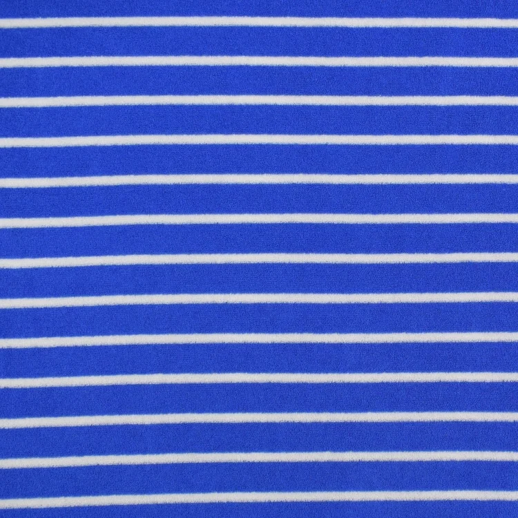 Frottee Jersey Albstoffe Hamburger Liebe Ringel, royalblau