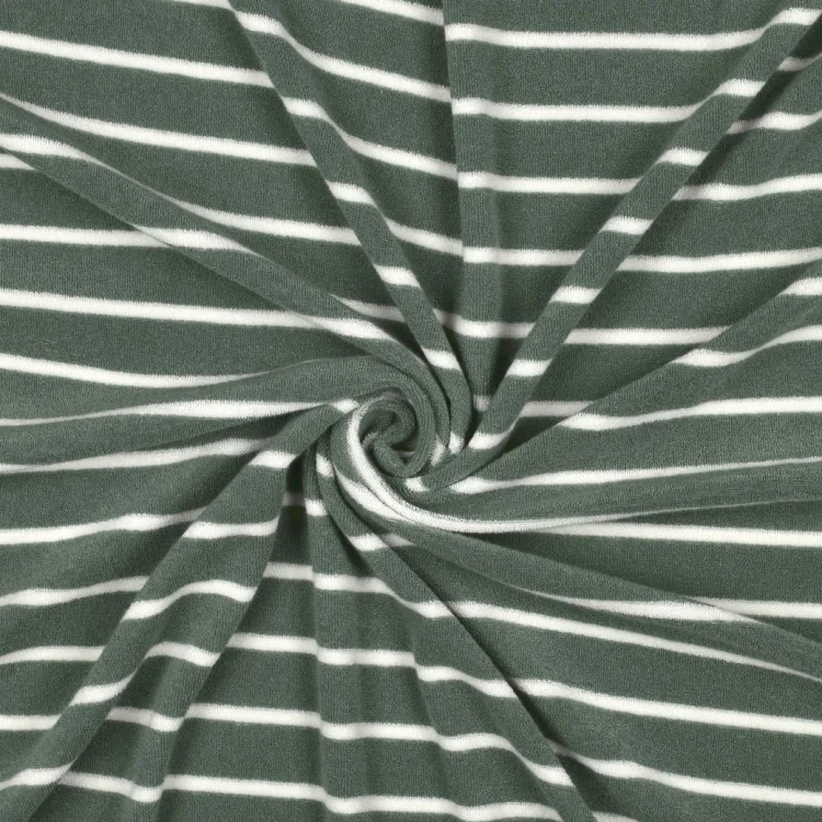 Frottee-Jersey Cool Stripes, blassgrün