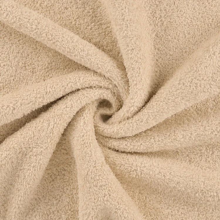 Frotteestoff uni, beige