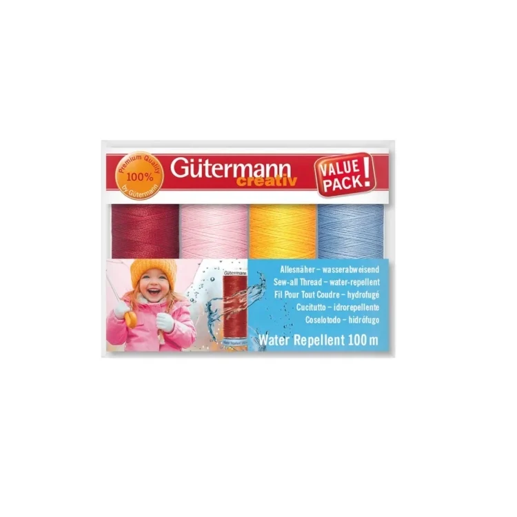 Gütermann Allesnäher Water Repellent Nähgarn-Set Col. 1
