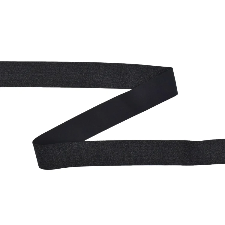 Gummiband Shine 40 mm, schwarz