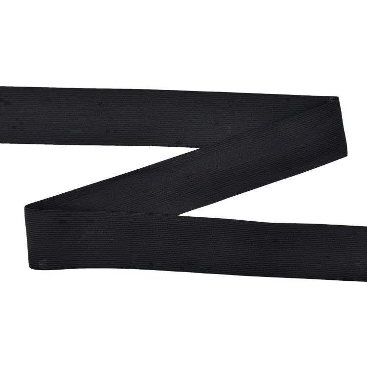 Gummiband uni 60 mm, schwarz