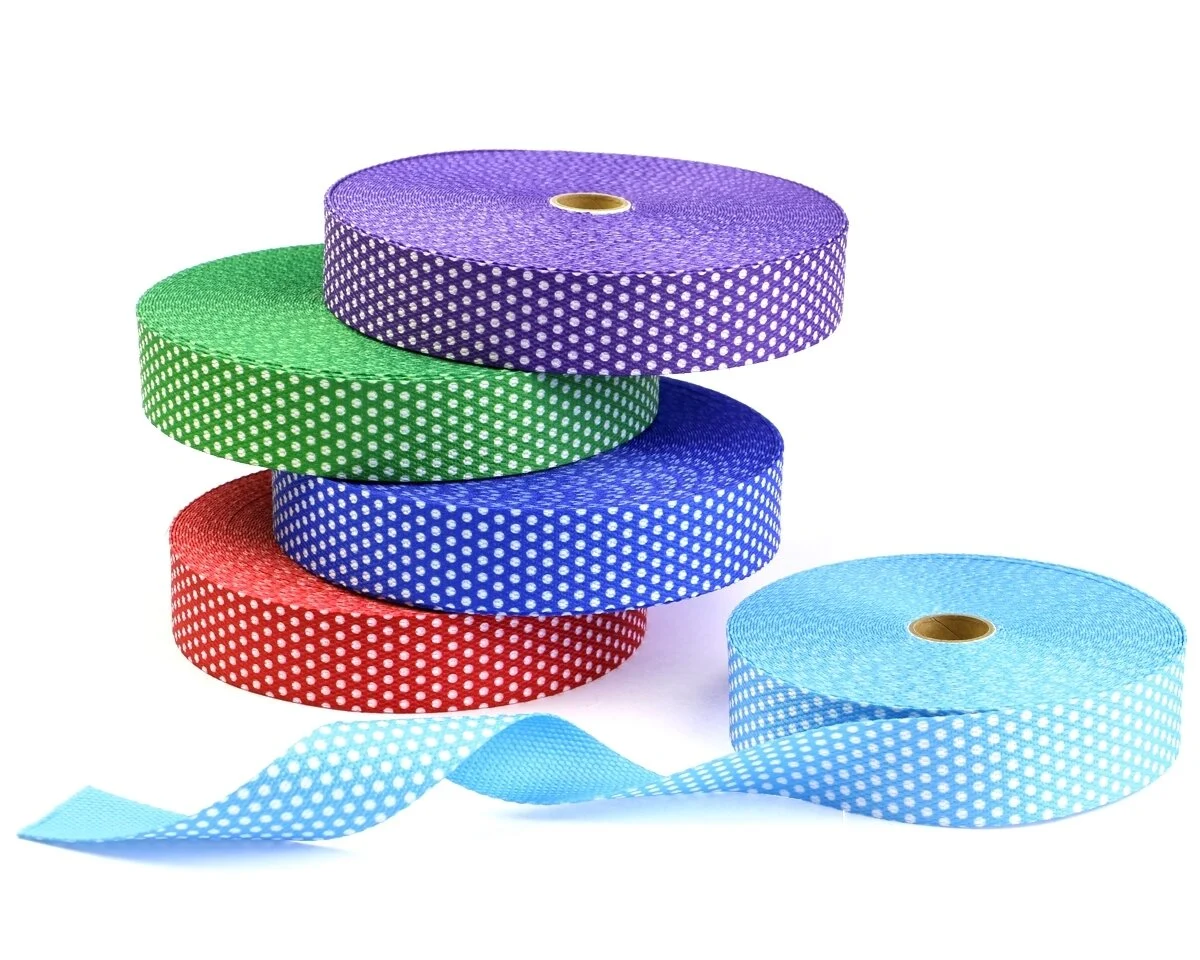 Gurtband PUNKTO, Punkte, 30 mm breit, 14 Farben