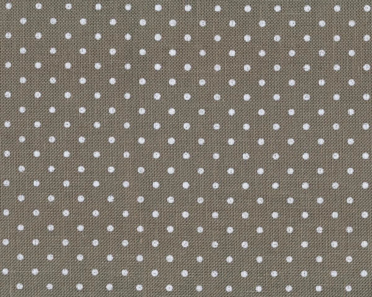 Handarbeitsstoff Leinen BELFAST PETIT POINT, 32 ct., regelmäßige Punkte, gedecktes schlammbraun-weiß, Zweigart