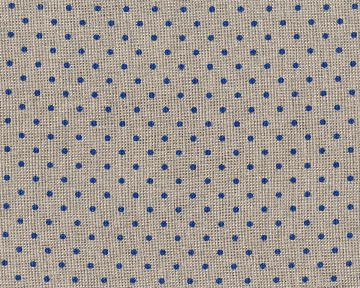 Handarbeitsstoff Leinen BELFAST PETIT POINT, 32 ct., regelmäßige Punkte, natur-mittelblau, Zweigart