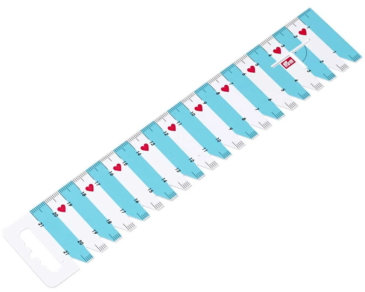 Handmaß PRYM LOVE, 21 cm, türkis