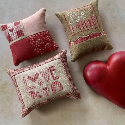 Heart In Hand Needleart - Love Triangle