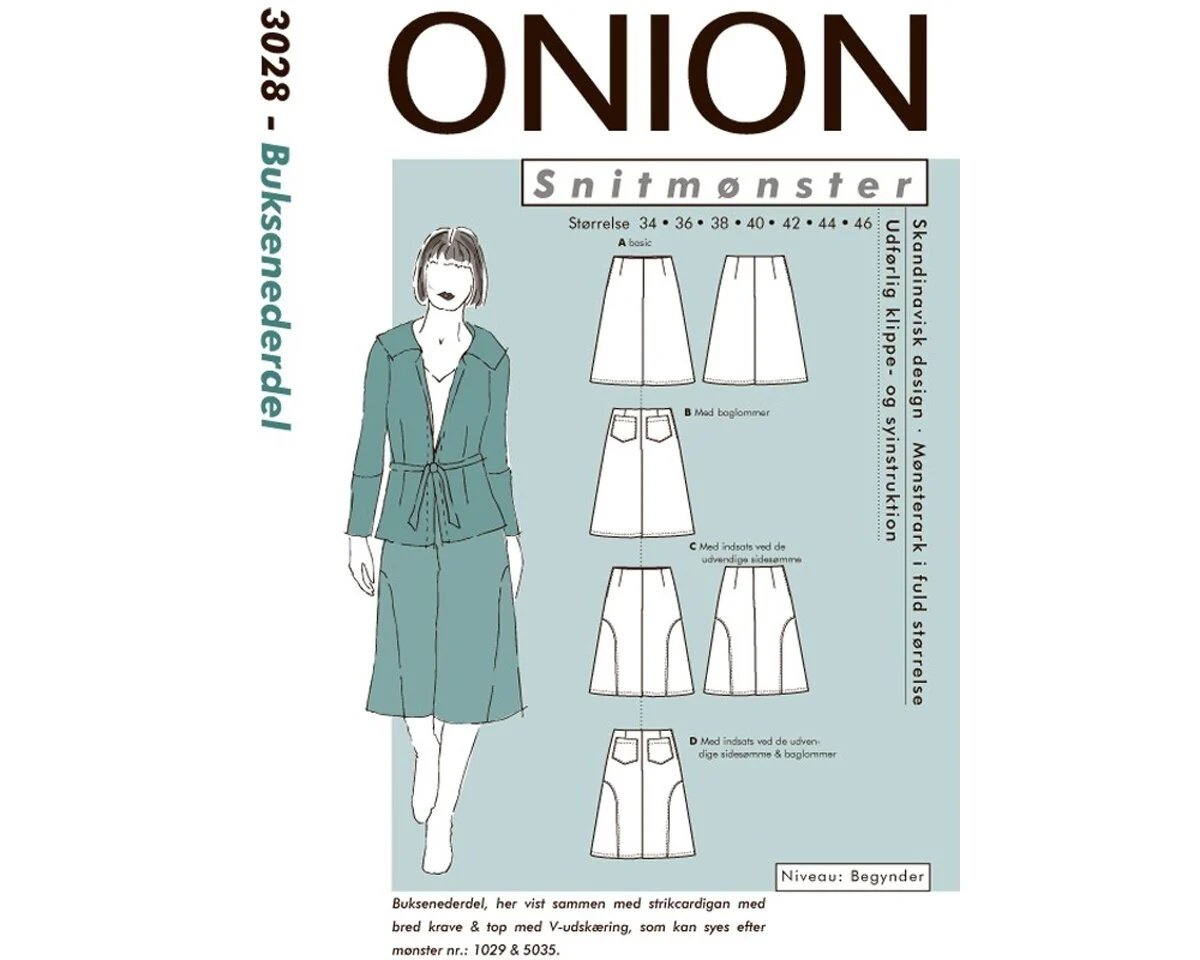 Hosenrock, Schnittmuster ONION 3028