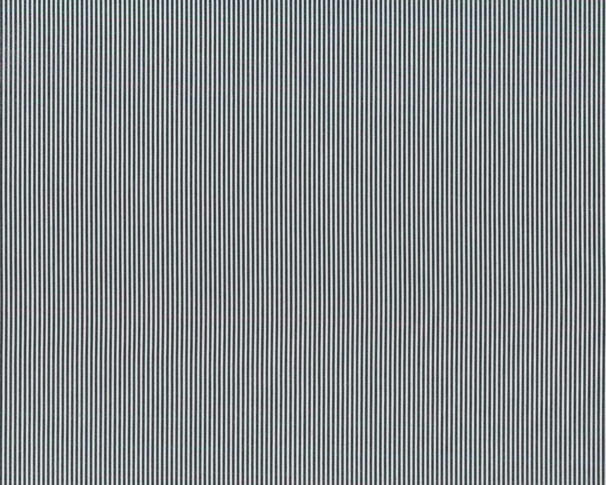 Italienischer Baumwollstoff CHIARA, Vichy-Streifen, blau-weiß