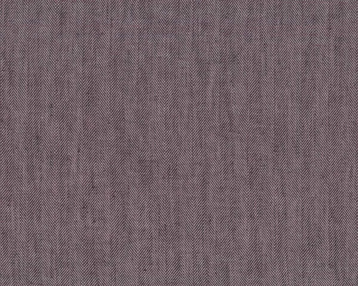 Italienischer Baumwollstoff mit Stretch ROMY, Fischgrat, aubergine