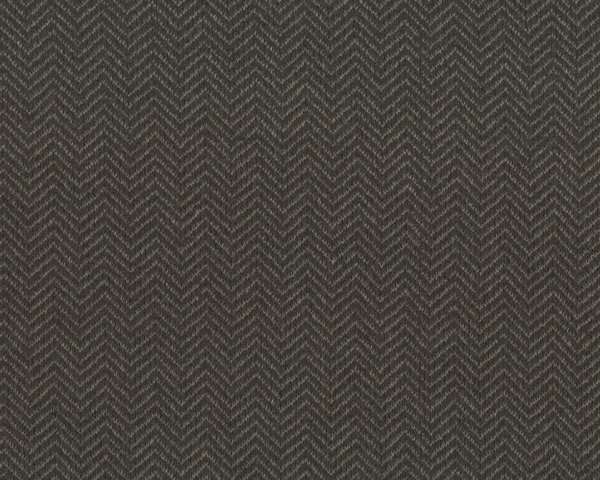 Italienischer Designer-Strickjersey aus Wolle und Viskose SANDER, Fischgrat, olivebraun