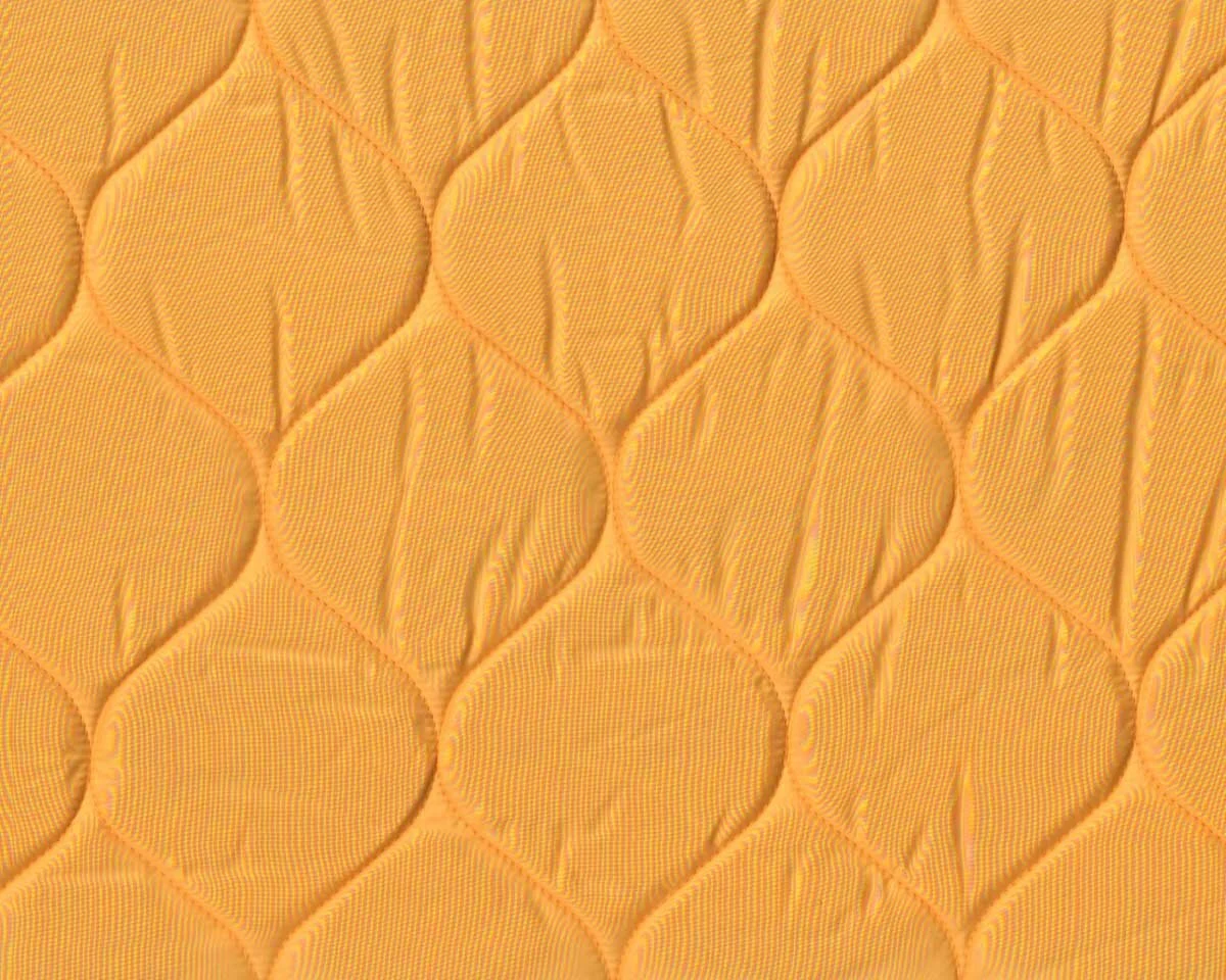 Italienischer Doubleface-Steppstoff ABELINA, gesteppte Waben, orange