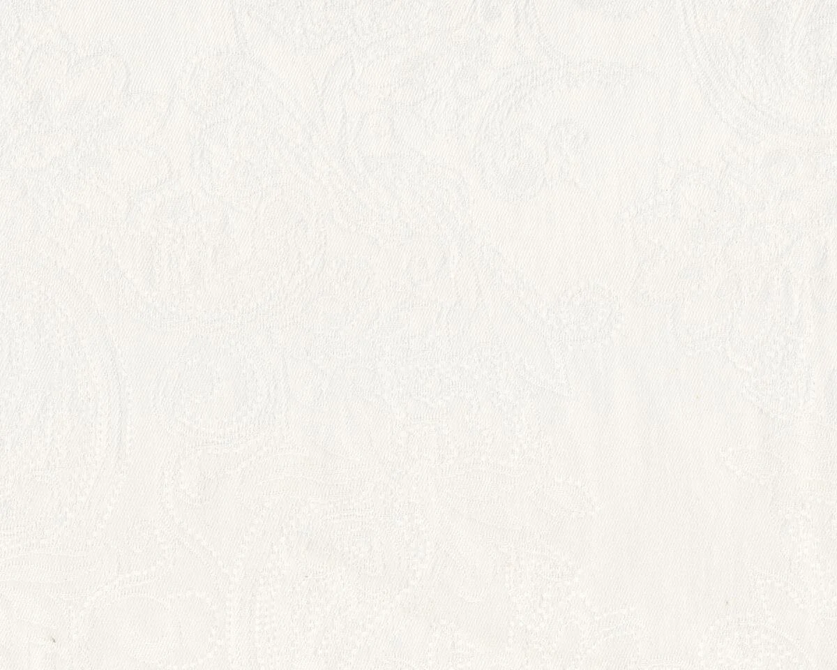 Italienischer Jacquard-Baumwollstoff CHERIN, Paisleyblüten, creme