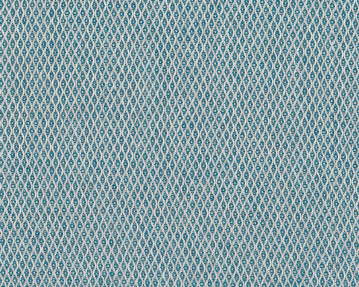 Jacquard-Baumwollstoff GALIA NATURE DYLAN, Rauten, blau