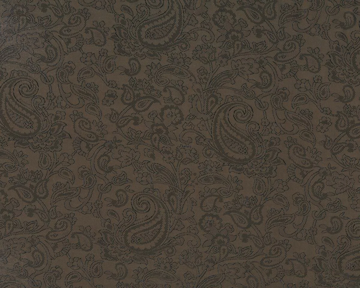 Jacquard-Futterstoff aus Viskose, Paisleys, braun