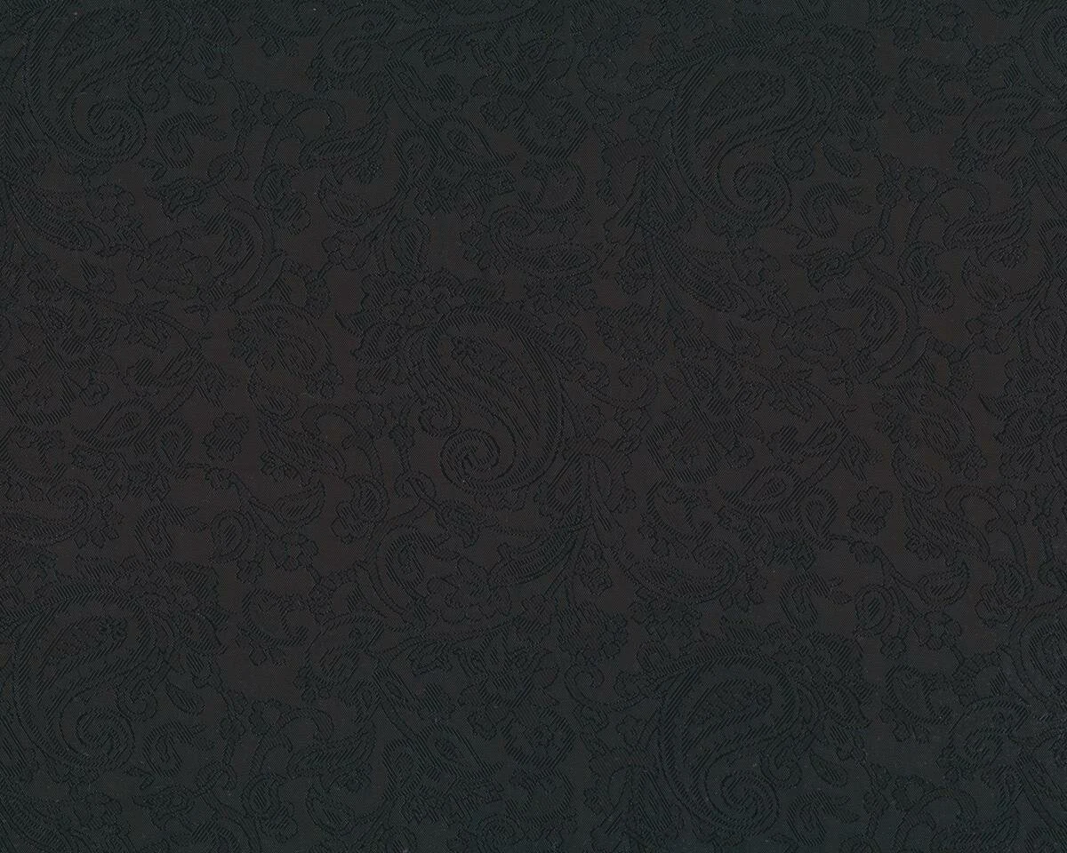 Jacquard-Futterstoff aus Viskose, Paisleys, schwarz