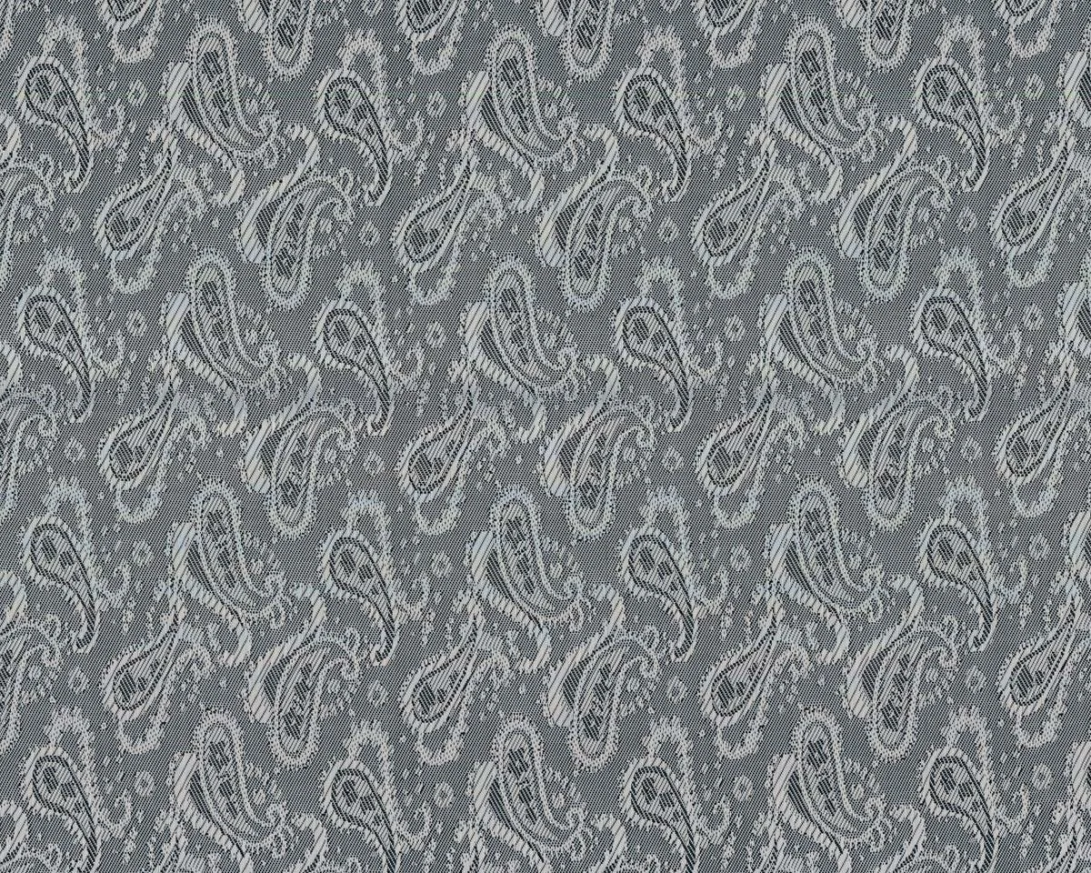 Jacquard-Futterstoff TIVOLI CACHEMIRE, Paisley, silbergrau