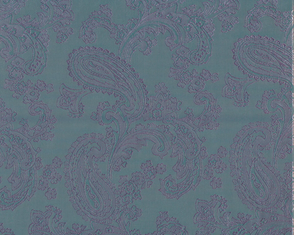 Jacquard-Futterstoff zweifarbig mit Paisleys, helles petrol-rosa