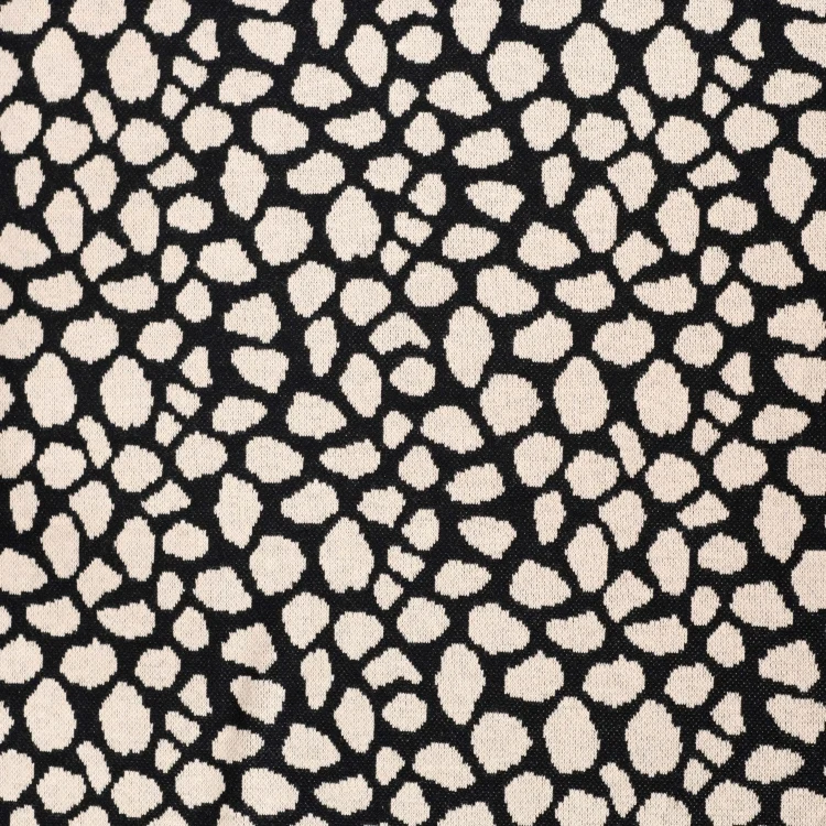 Jacquard Jersey Leo Spots, schwarz