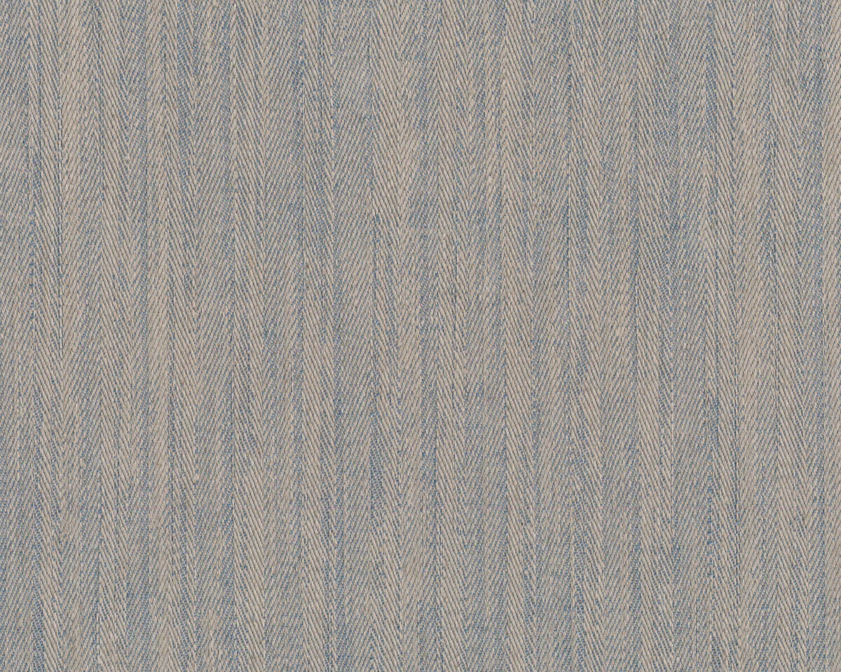 Jacquard-Leinenstoff FISCHGRÄT, Überbreite, Fischgratstreifen, taubenblau, Leitner Leinen