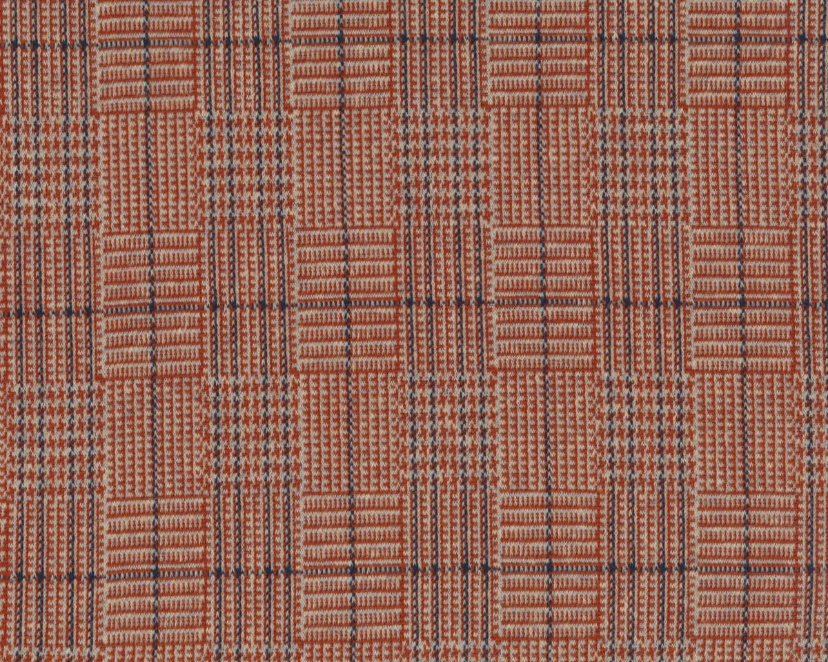 Jacquard-Strickjersey FARIN, Glencheck, terracotta, Hilco