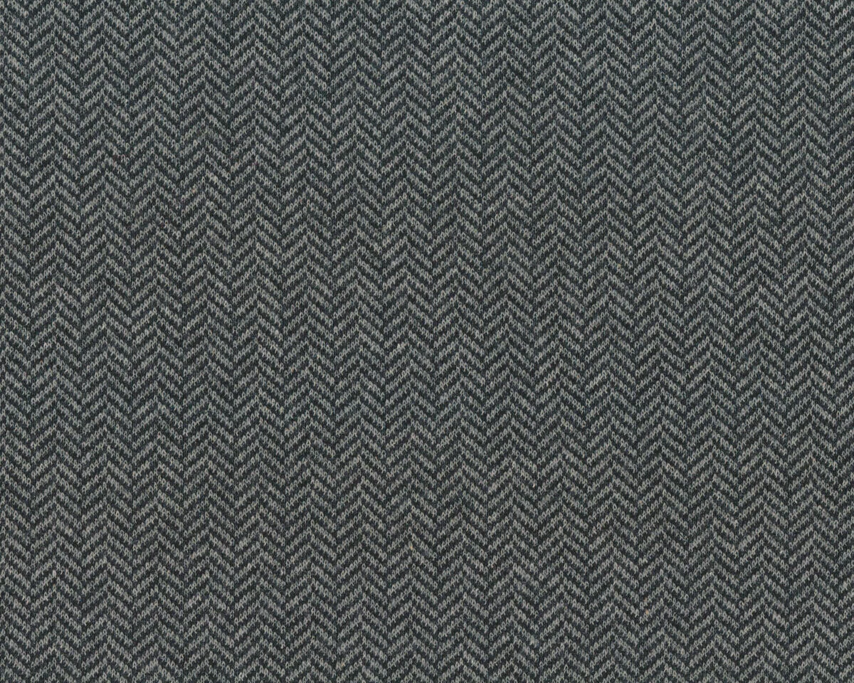 Jacquard-Strickjersey HILDA, Fischgrat, dunkelgrau, Hilco