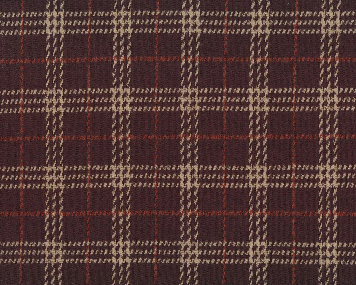 Jacquard-Strickjersey MEDINE, Glencheck-Karo, braun, Hilco