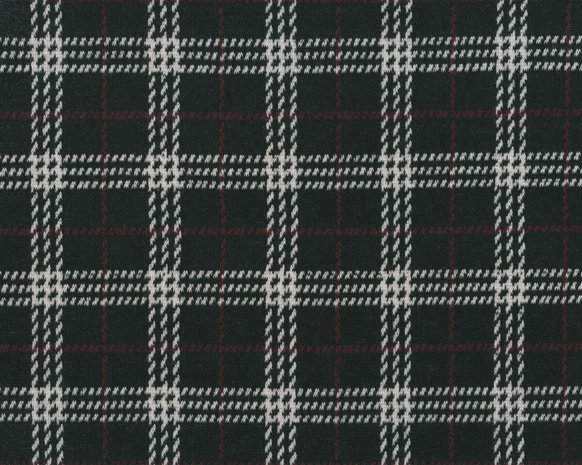 Jacquard-Strickjersey MEDINE, Glencheck-Karo, schwarz, Hilco