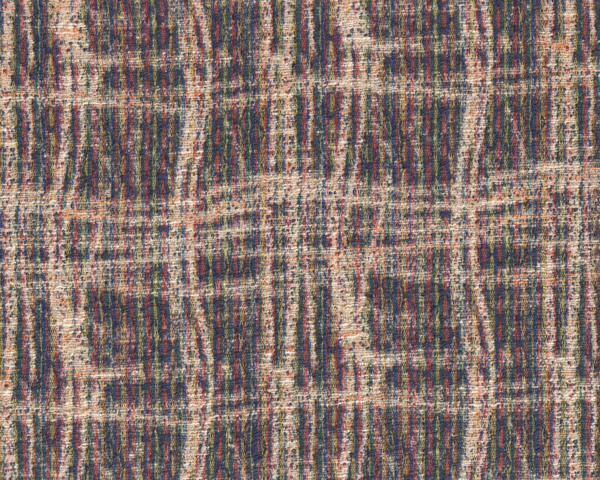 Jacquardstoff-Boucléstoff GARBIEL, Karomuster, Hilco