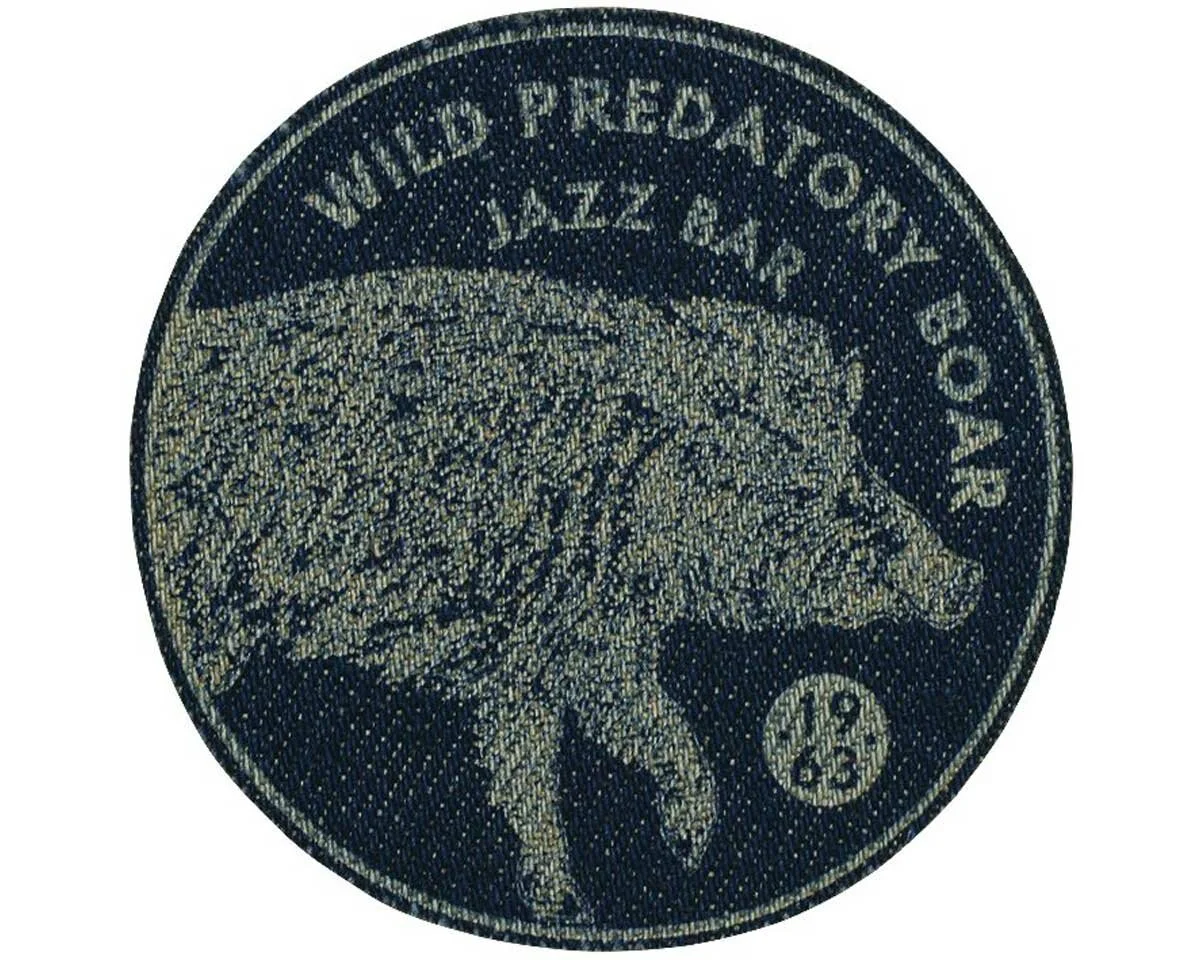 Jeans-Applikation WILD PREDATORY BOAR, gelasert, Prym