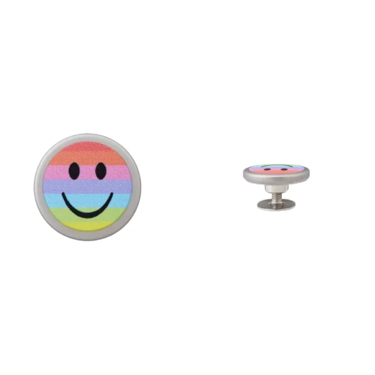Jeansknopf Smiley ohne Nähen 17 mm