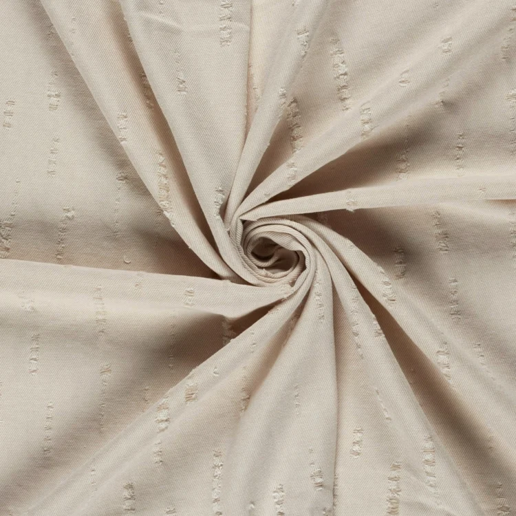 Jeansstoff destroyed, beige