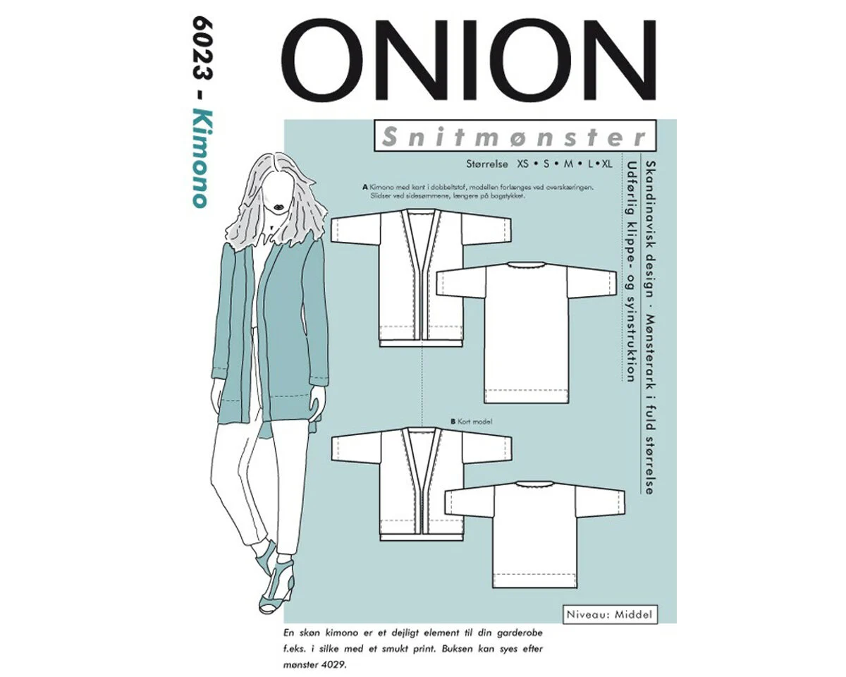 Kimono-Jacke, Schnittmuster ONION 6023