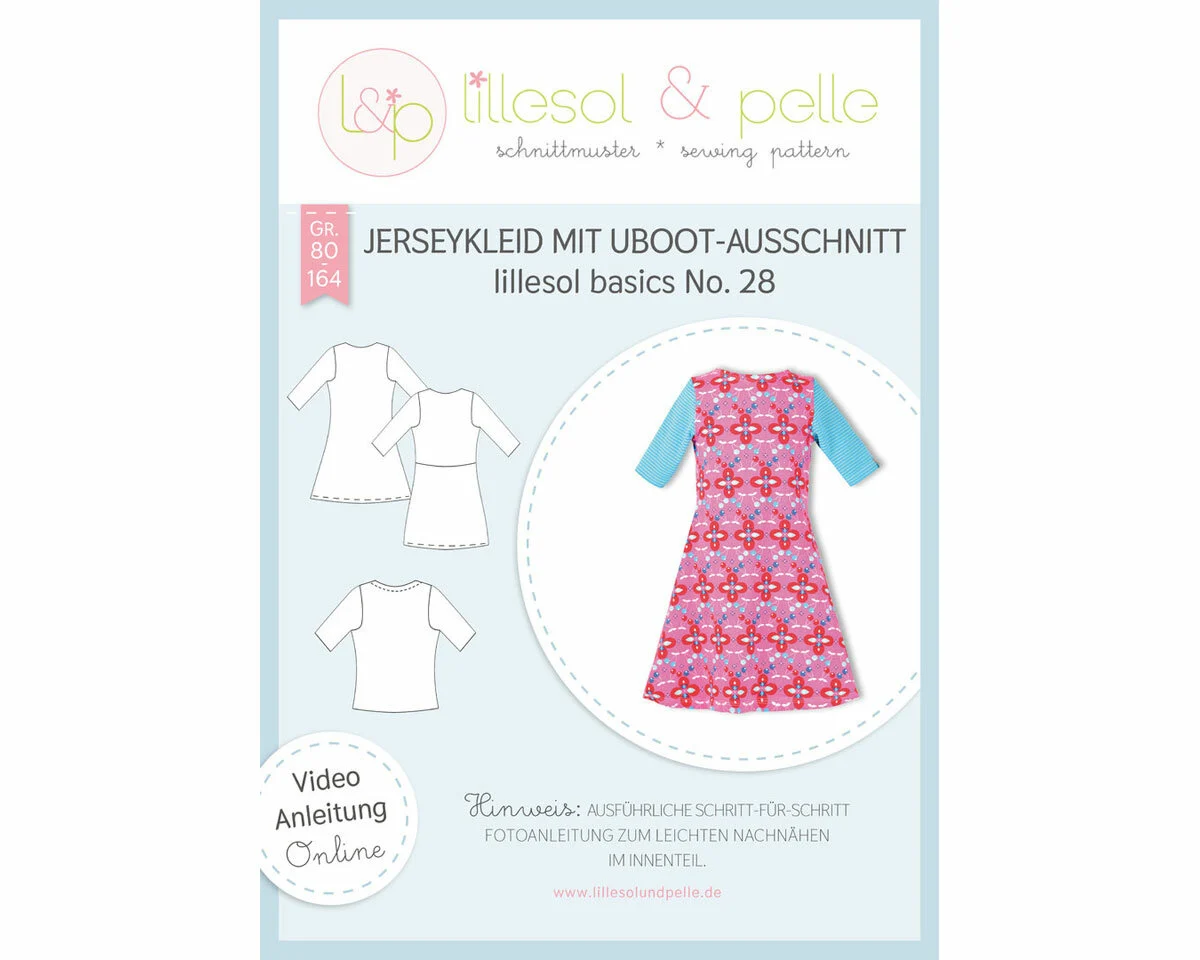 Kinder-Schnittmuster Jerseykleid, lillesol basics No.28