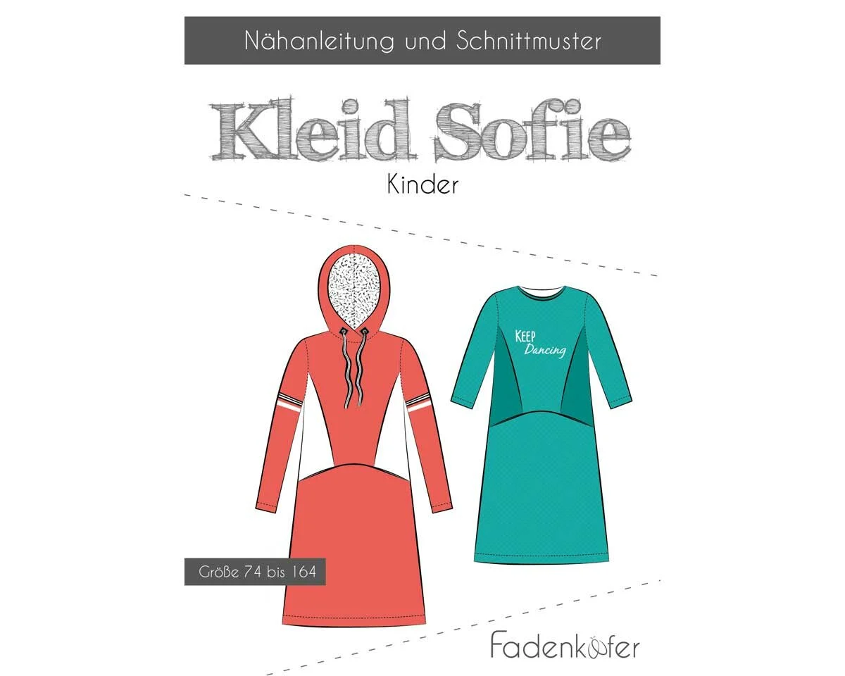 Kinder-Schnittmuster Kleid SOFIE, fadenkäfer