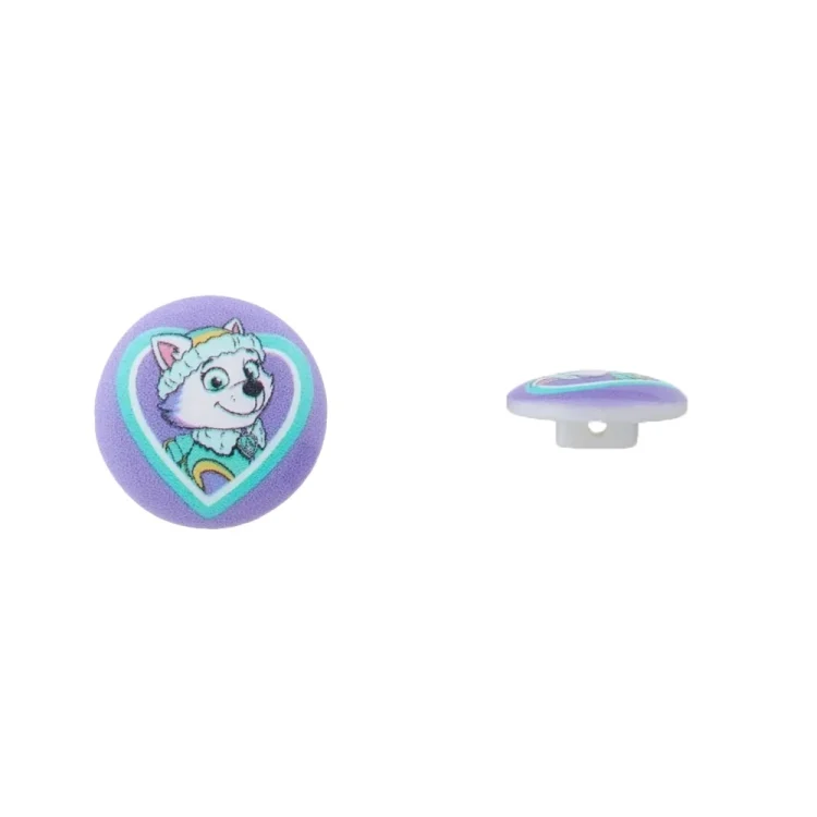 Kinderknopf Paw Patrol Everest 15 mm, violett