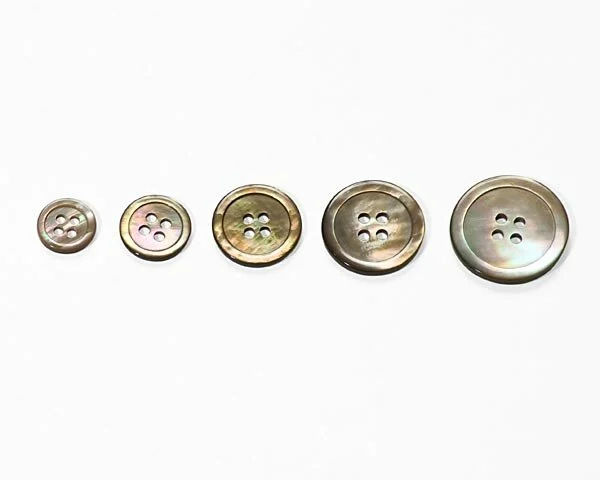 Klassischer Perlmuttknopf, altrosa, Union Knopf
