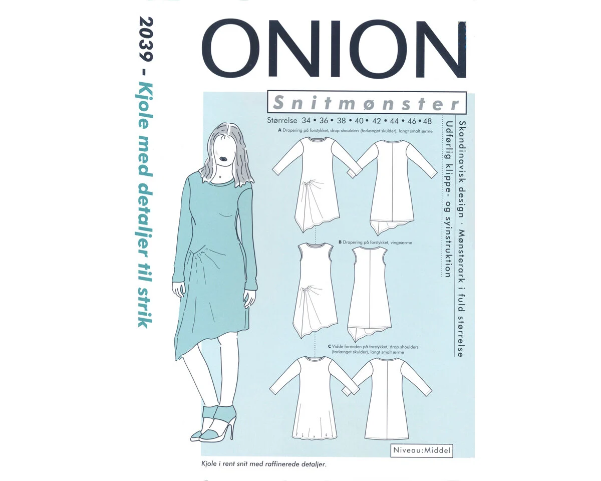 Kleid mit Raff-Detail, Schnittmuster ONION 2039