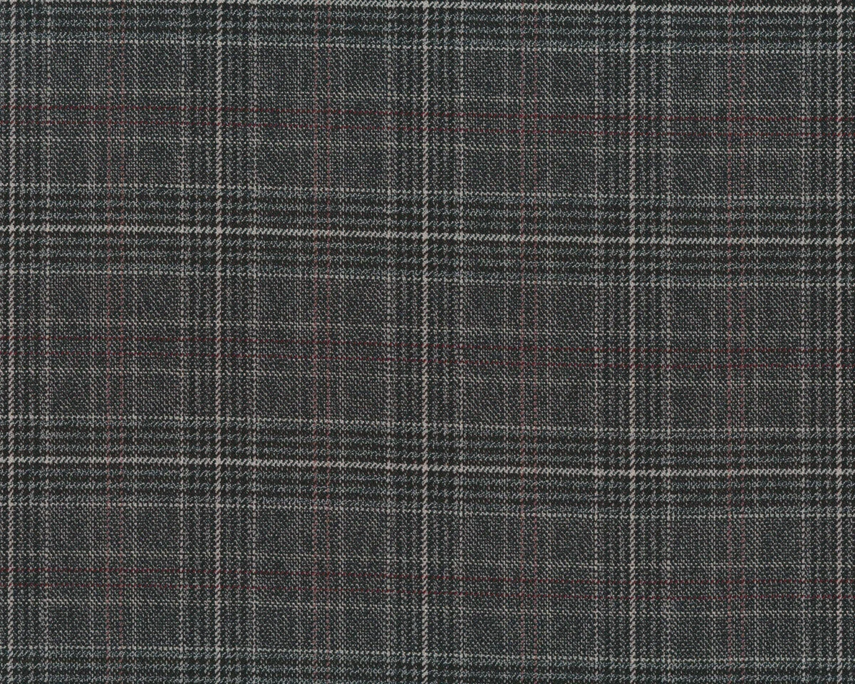 Kleiderstretch mit Viskose RUNA, Karomuster, anthrazit, Hilco