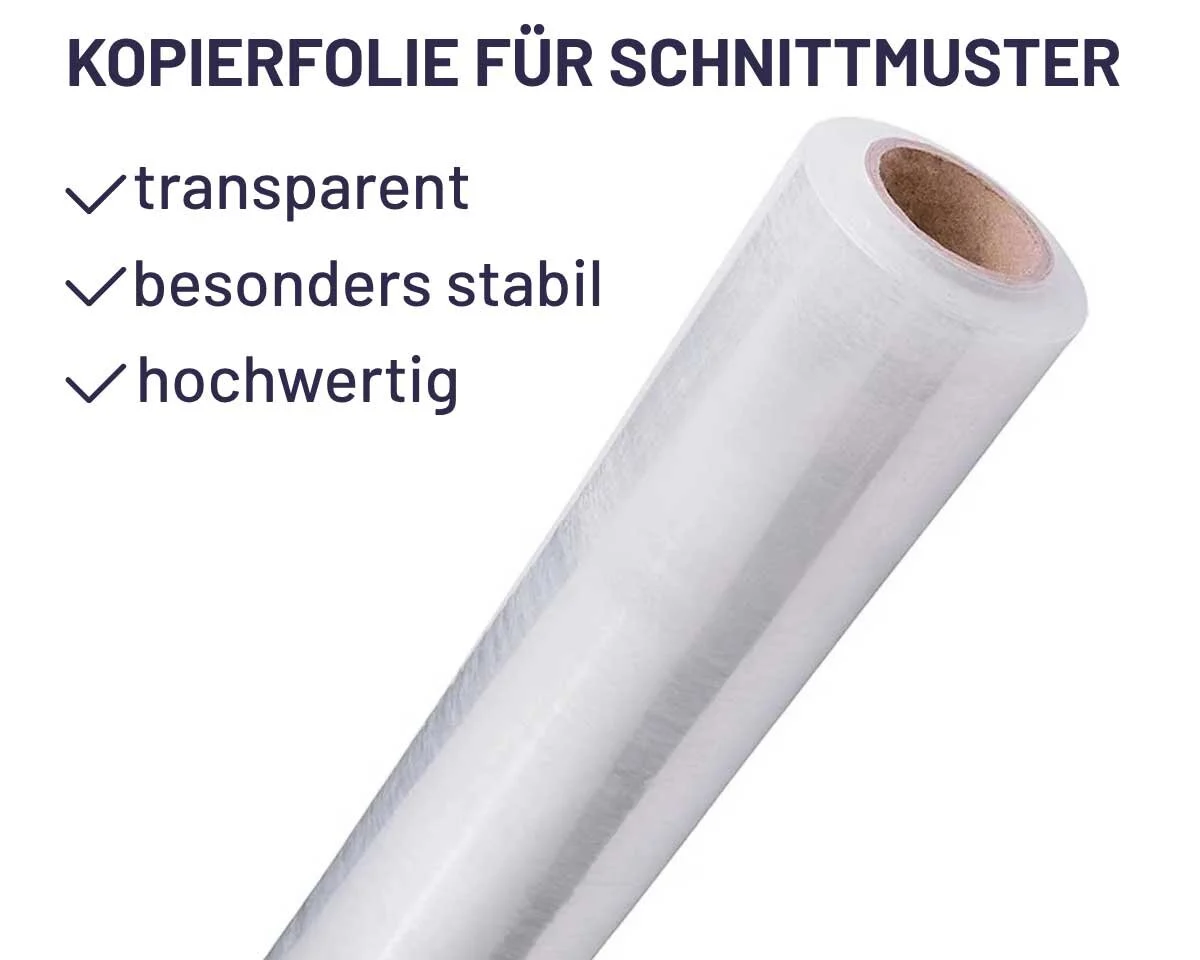 Kopierfolie PREMIUM für Schnittmuster, 2 m breit, transparent