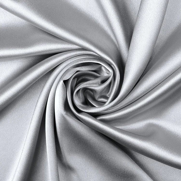 Krepp Satin grau
