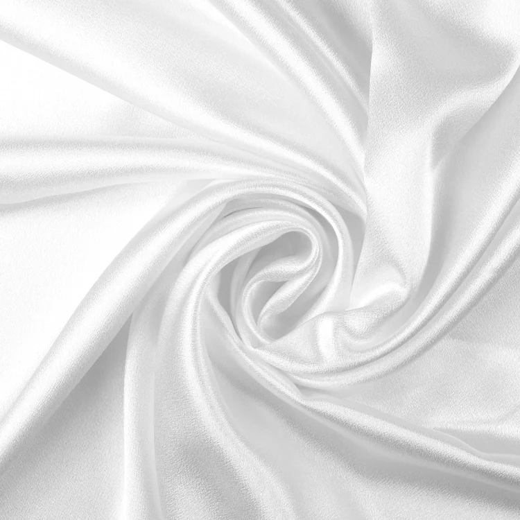 Krepp Satin weiss