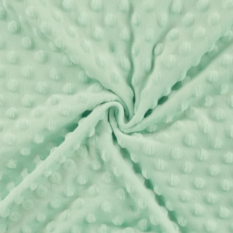 Kuschelfleece Minky Dots, mint