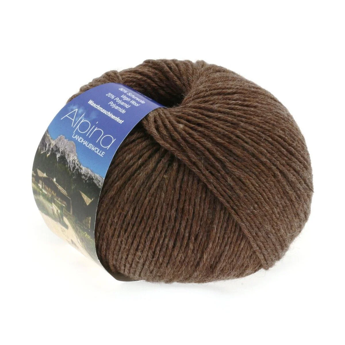 Lana Grossa - Alpina Landhauswolle 0003 dunkelbraun