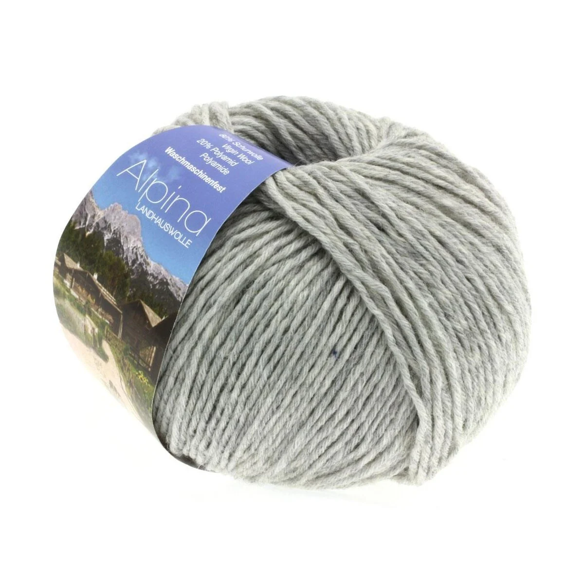Lana Grossa - Alpina Landhauswolle 0004 silbergrau